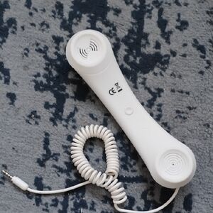 Retro White Telephone Handset For Cellphone